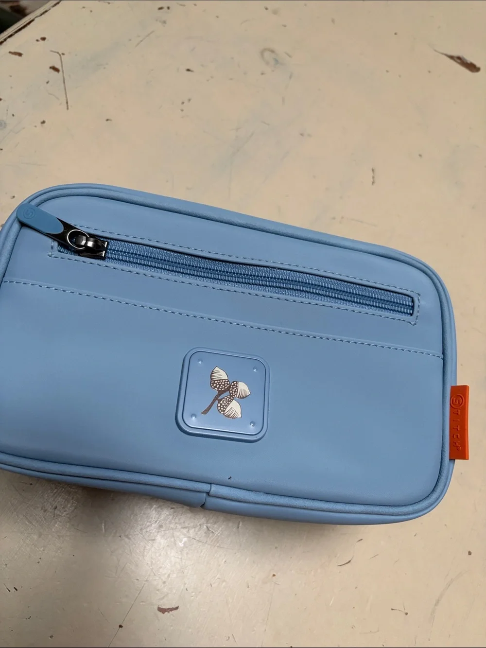 Stitch Light Blue Travel Golf or Toiletry Bag with Top Handle NEW